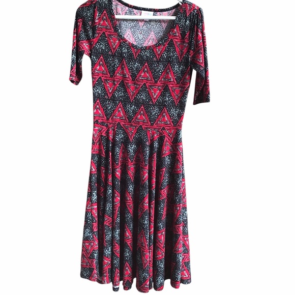 LuLaRoe Dresses & Skirts - 003 - LuLaRoe Dress | Geometric Triangle Pattern | Size Small